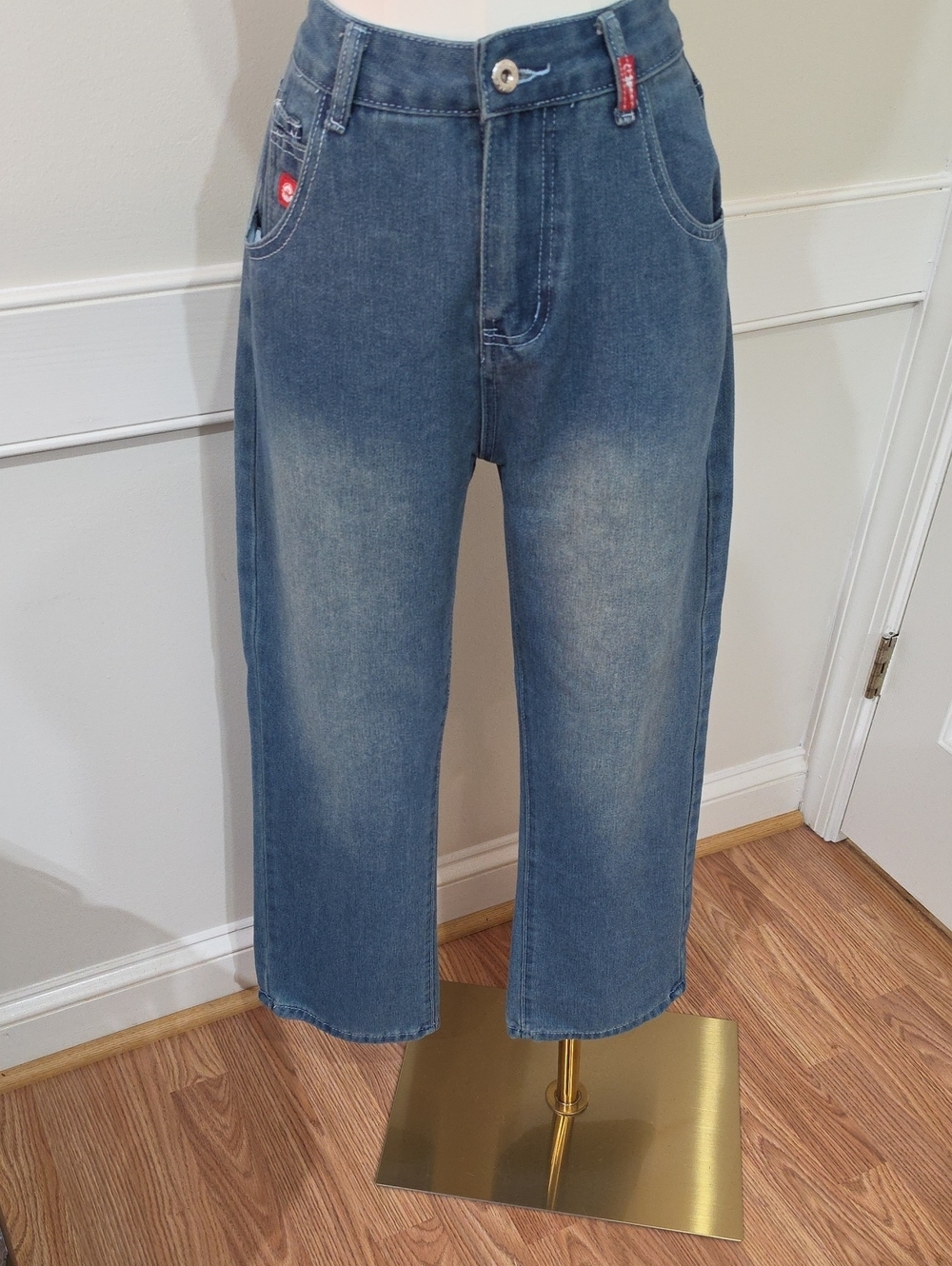 JNCO Jeans Vintage Y2K Harajuku Hip Hop Baggy Wide-Leg Pants - Size S